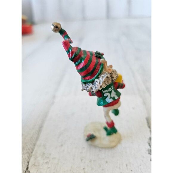Enesco nimble football Sandi zimnicki player bulb vintage 1991 830992 elf playin - Picture 3 of 9